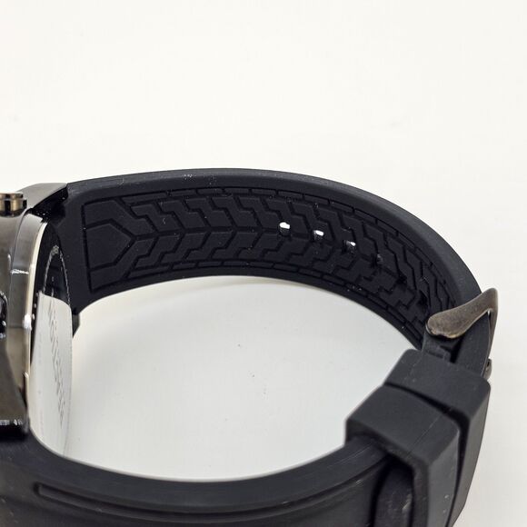 Kenneth Cole Reaction Men's Ana-Digi Watch Black Dial Plastic Strap New Battery - Picture 13 of 14